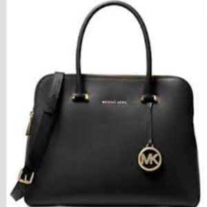 Michael Kors Houston Double Zip Crossgrain Satchel
